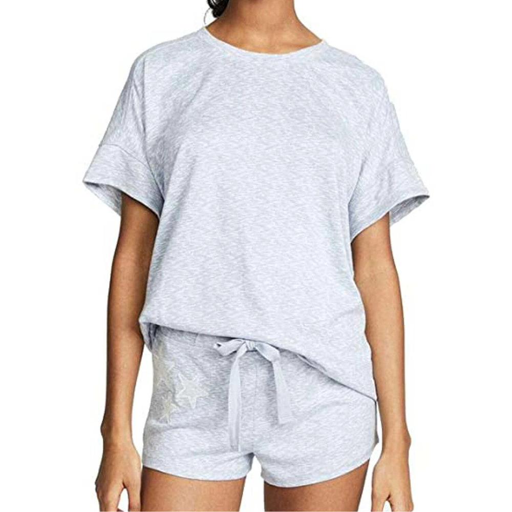Ande Womens Sleepwear Space Dye Pajama T-Shirt Size-Large